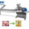 Ice cream flow wrapping machine